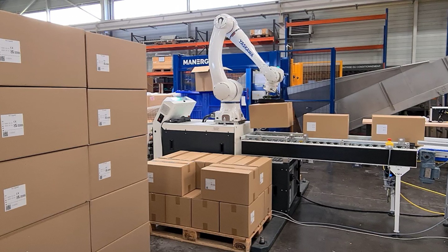 Palettiseur cobot MG Tech